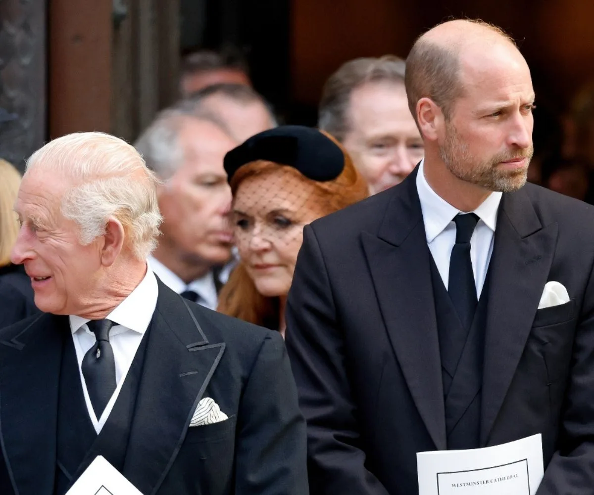 Tense times: The King and his son are reportedly "not speaking" at the moment. (Image: Getty)