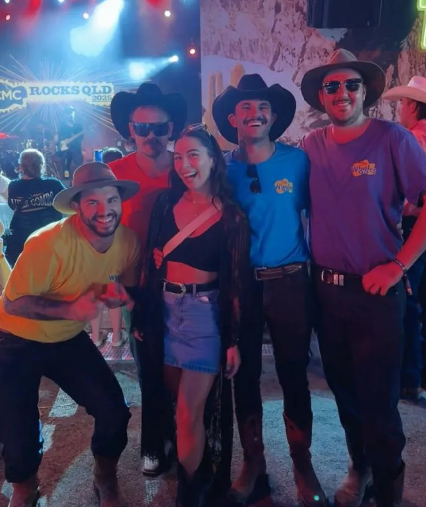 Image of Maddi with Jack Rowland dressed in The Wiggles costumes