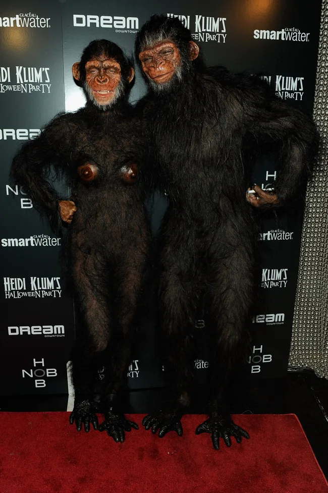 Heidi Klum and Seal attend Heidi Klum's 12th annual Halloween party at the PH-D Rooftop Lounge at Dream Downtown on October 31, 2011 in New York City.