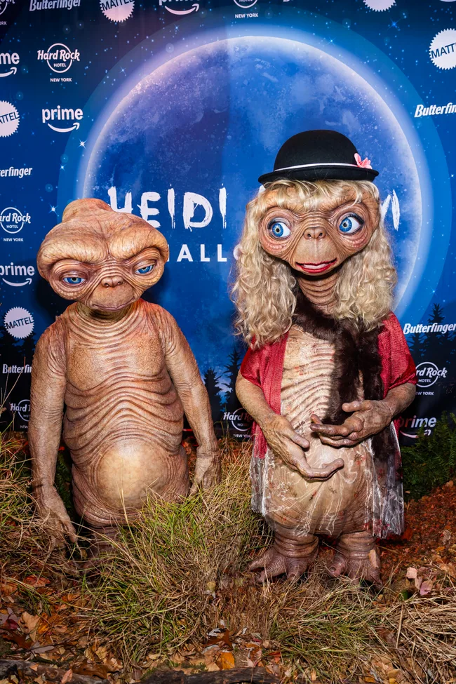 Tom Kaulitz (L) and Heidi Klum attend Heidi Klum's 23rd Annual Halloween Party at Hard Rock Hotel New York on October 31, 2024 in New York City.