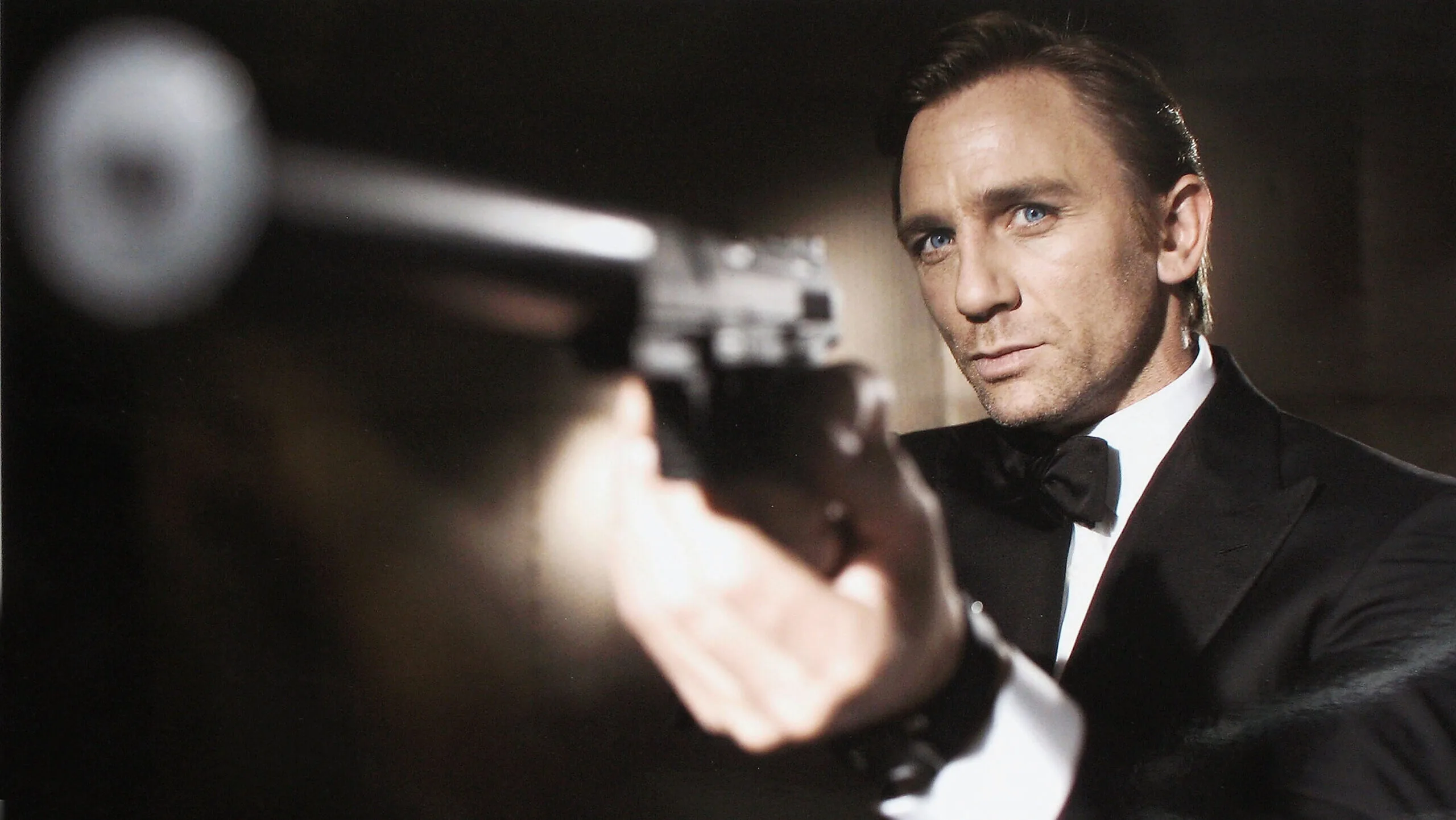 Daniel Craig poses as James Bond. Craig was unveiled as legendary British secret agent James Bond 007 in the 21st Bond film Casino Royale, at HMS President, St Katharine's Way on October 14, 2005 in London, England.