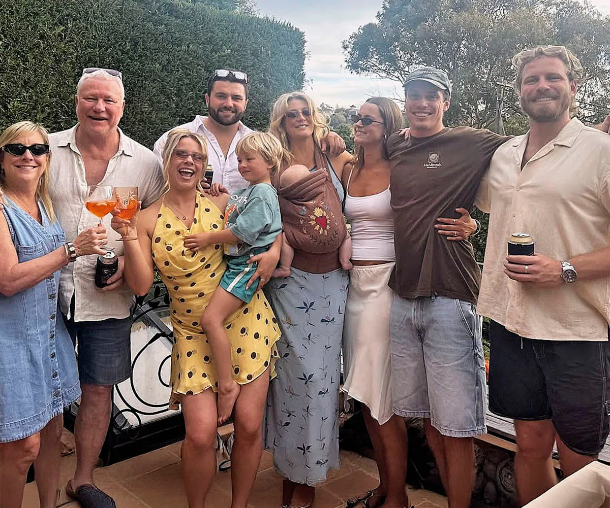 The Block's Scott Cam with his family.