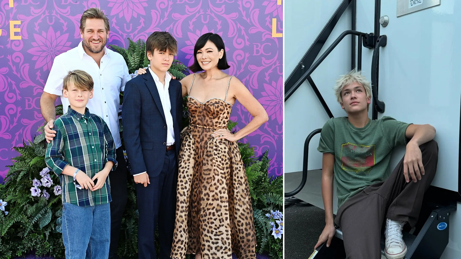 urtis Stone and Lindsay Price with their sons Hudson and Emerson