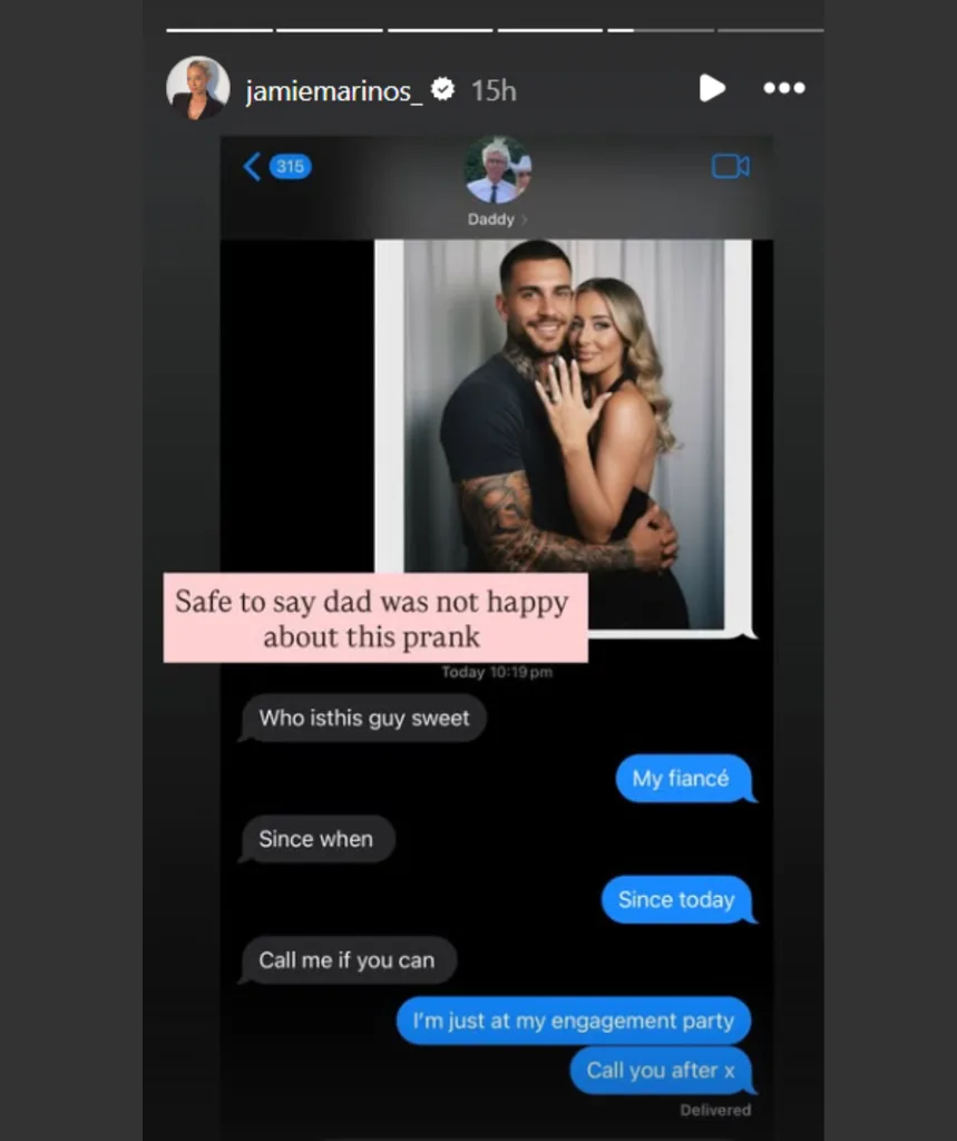 Jamie MAFS Instagram stories