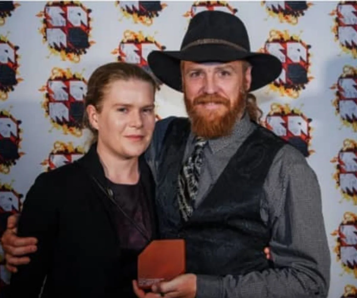 Gus Lamont parents Jessica and Joshua.