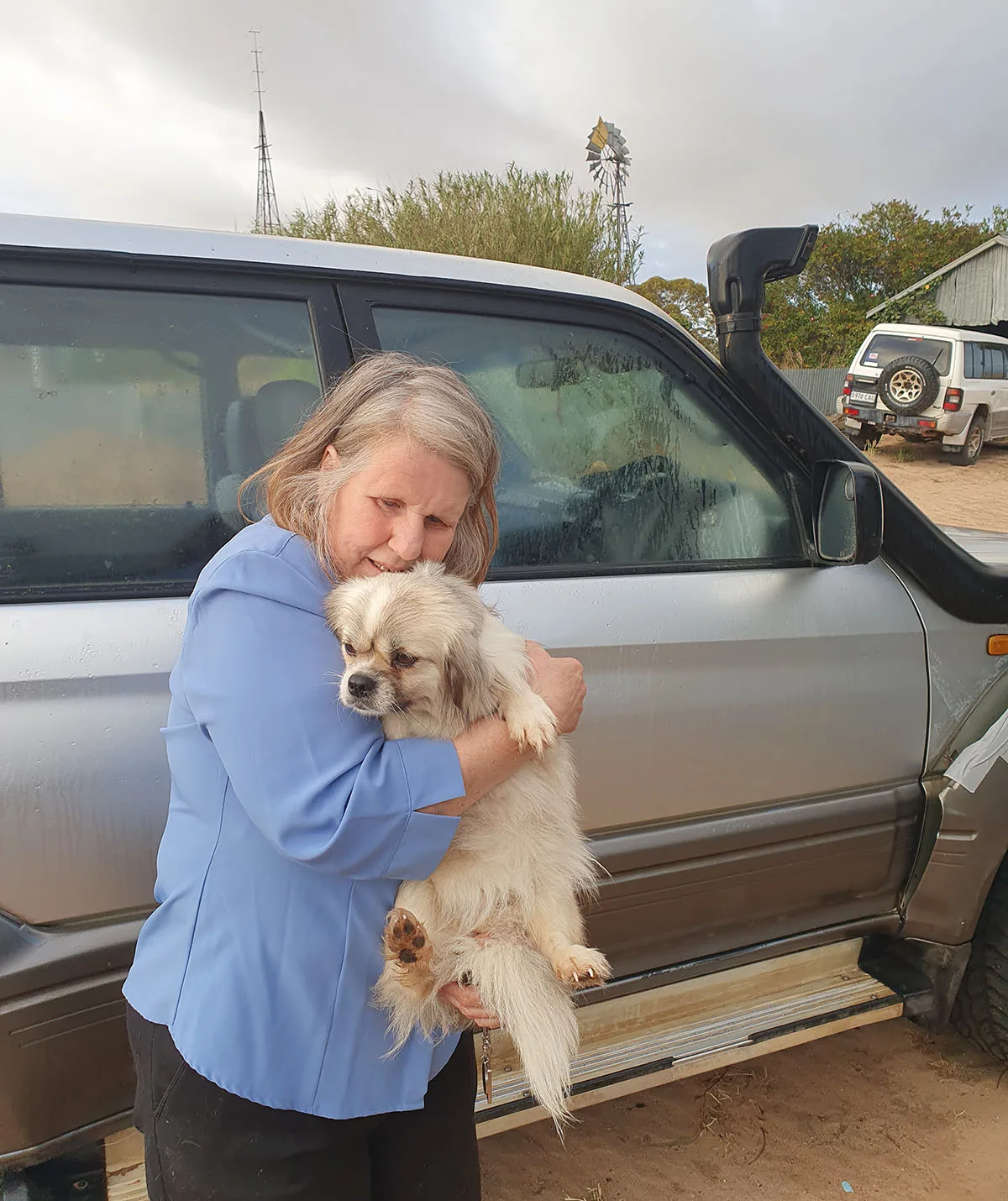 The moment I was reunited with Mishka. (Image: Supplied)