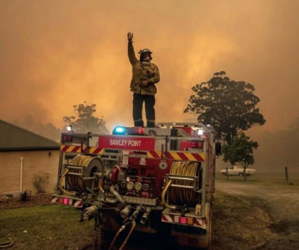 Volunteer firefighters from the Bawley Point fire brigade, Bawley Point, NSW. (Image: Supplied)