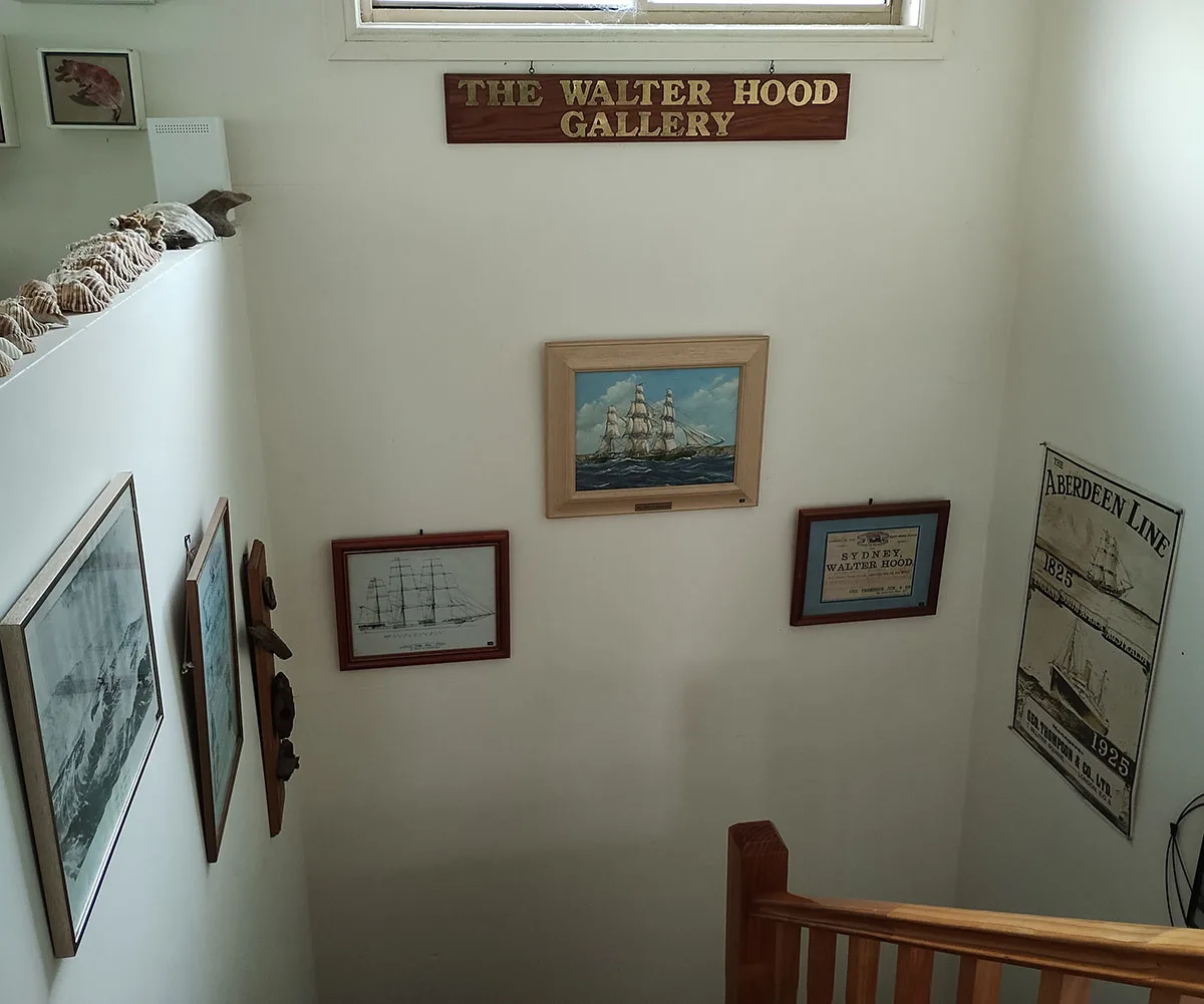 The stairwell gallery at Bendalong. (Image: Supplied)