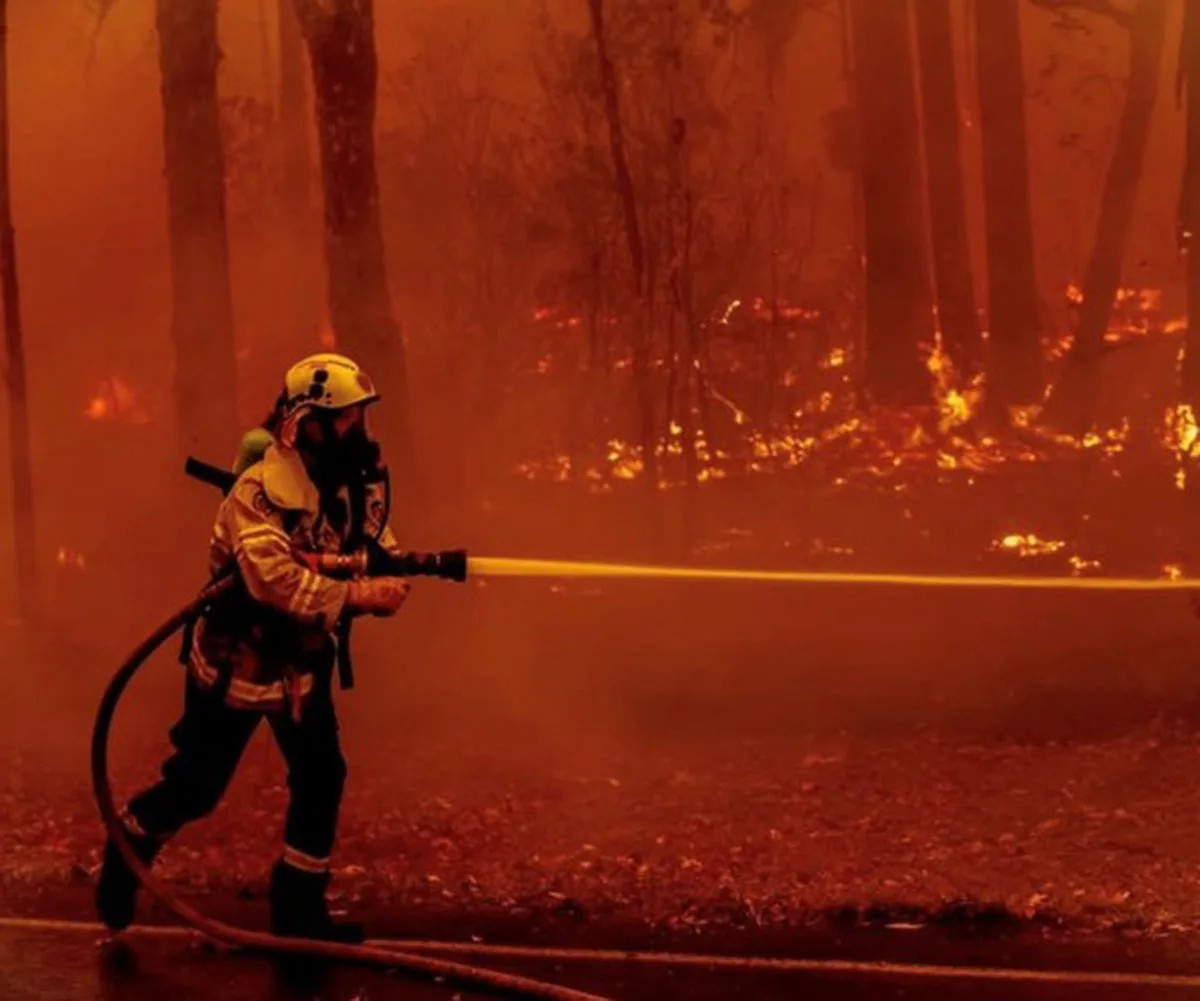 Volunteer firefighters from the Bawley Point fire brigade, Bawley Point, NSW. (Image: Supplied)