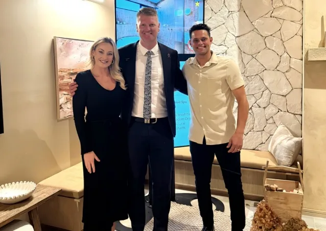 Britt and Taz and Mark Nunn