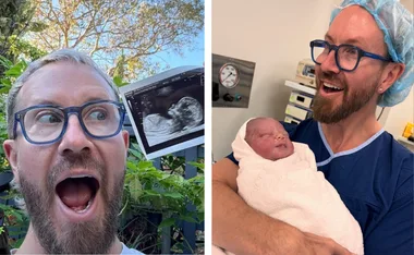 The Block’s Mat Johnson is officially a dad!