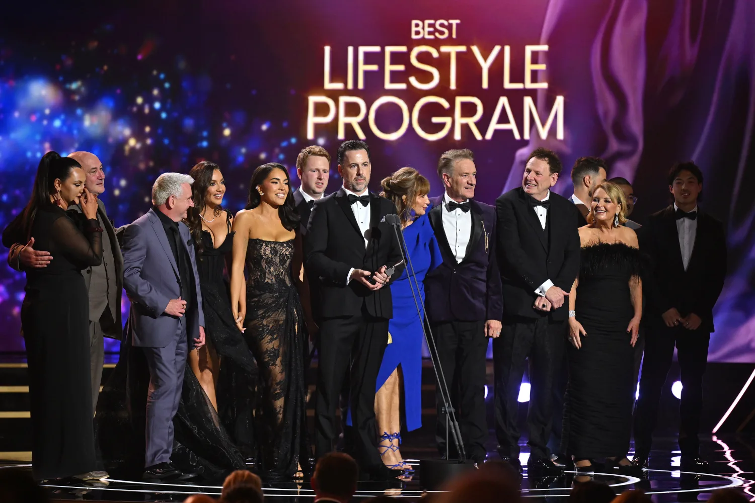 The cast of Travel Guides accepts Logie Award for Best Lifestyle Program during the 65th TV WEEK Logie Awards 