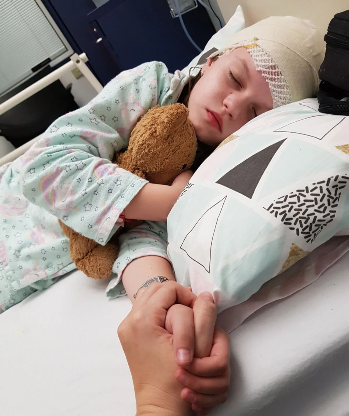 Ella Gray at hospital. (Image: Supplied)