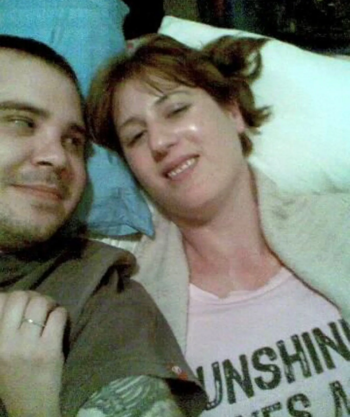 Chris and I in the early days of our relationship. (Image: Supplied)