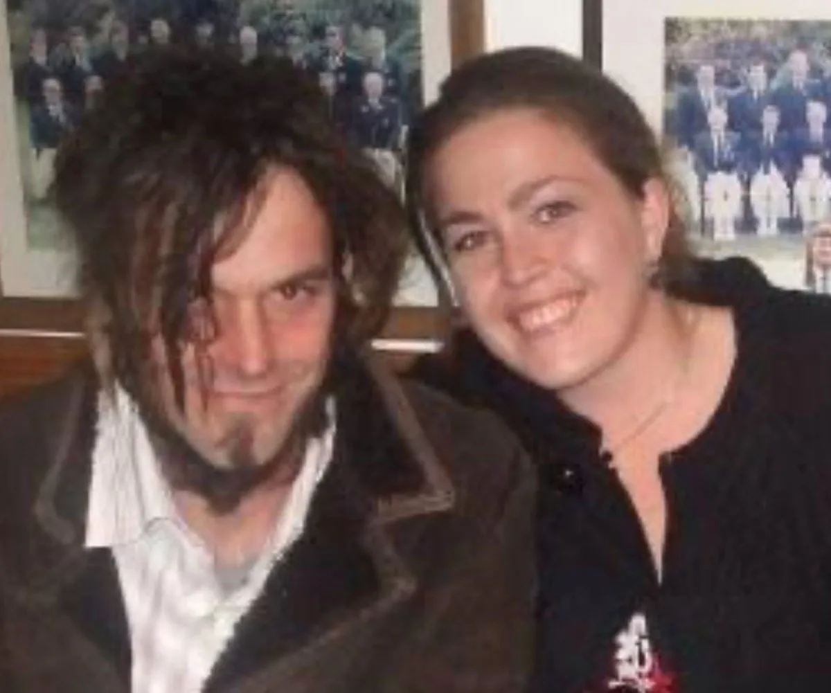 Katrina and I when we were both using drugs and living on the streets. (Image: Supplied)