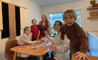 L-R, Elwyn, Liam, Shelsey, Kelly and Emeric