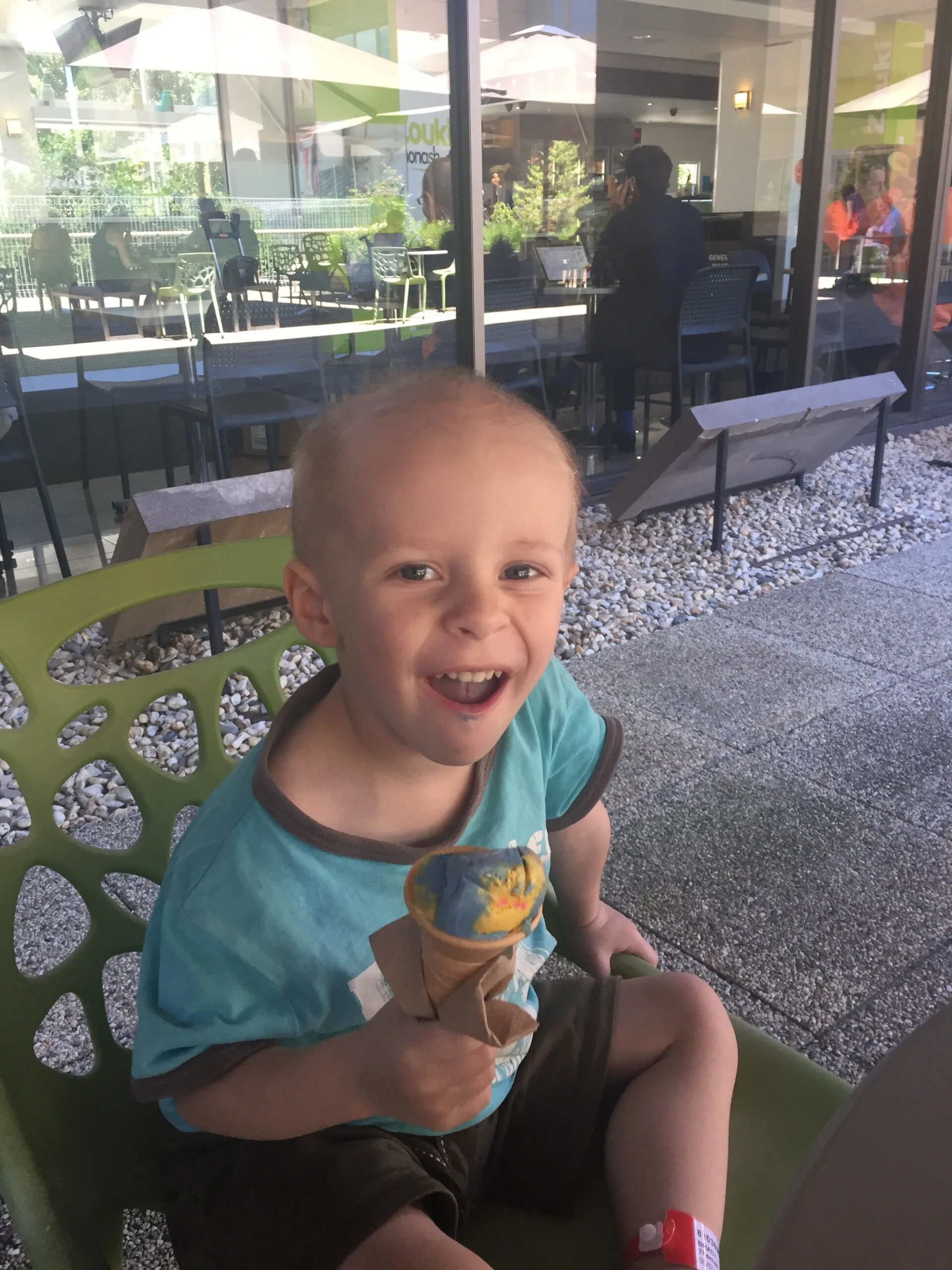 Thomas was really brave during his treatment. (Image: Supplied)