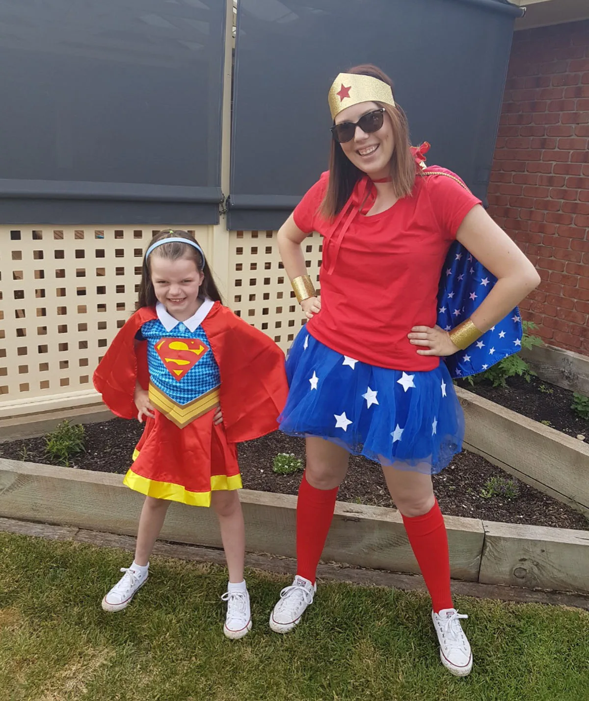 Ella and I being our own superheroes. (Image: Supplied)