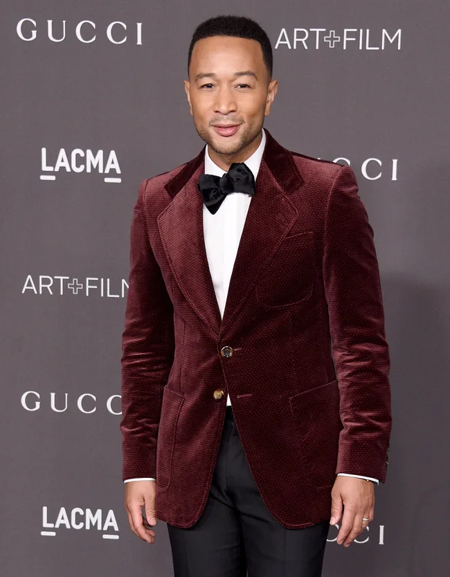 LOS ANGELES, CA - NOVEMBER 02: John Legend arrives at the 2019 LACMA Art + Film Gala Presented By Gucci on November 2, 2019 in Los Angeles, California. (Photo by Gregg DeGuire/FilmMagic)