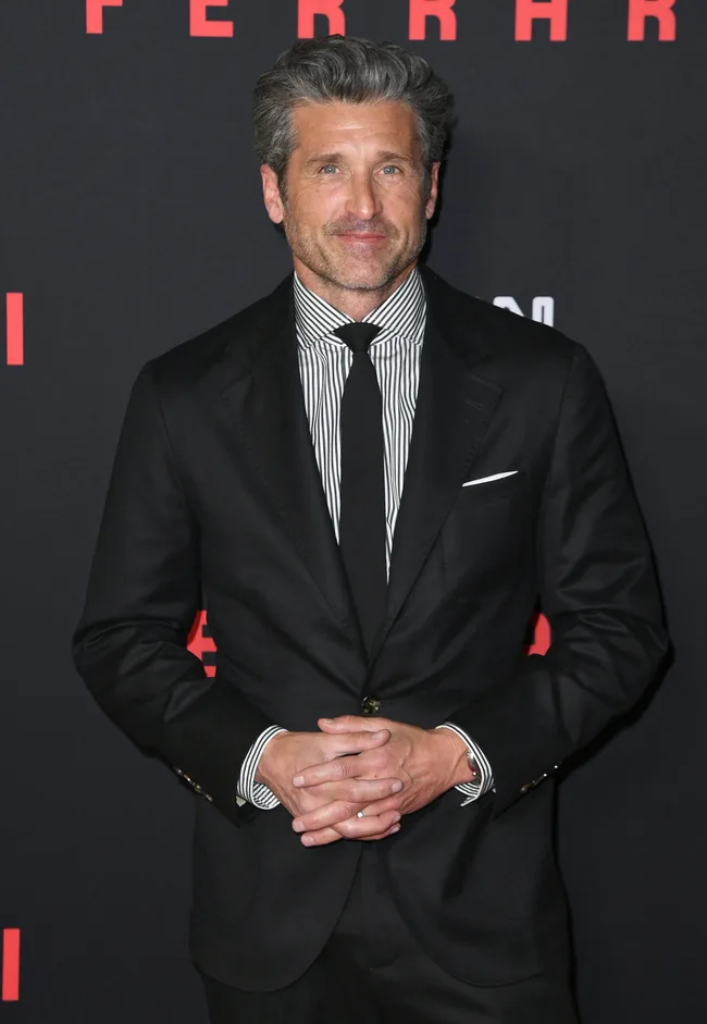 LOS ANGELES, CALIFORNIA - DECEMBER 12: Patrick Dempsey attends the premiere of Neon's "Ferrari" at Directors Guild Of America on December 12, 2023 in Los Angeles, California. (Photo by JC Olivera/FilmMagic)