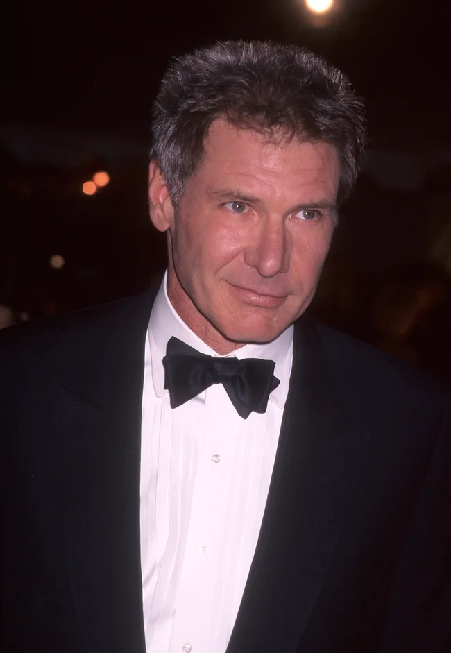 Actor Harrison Ford attends the 24th Annual People's Choice Awards on January 11, 1998 at the Barker Hangar, Santa Monica Air Center in Santa Monica, California.