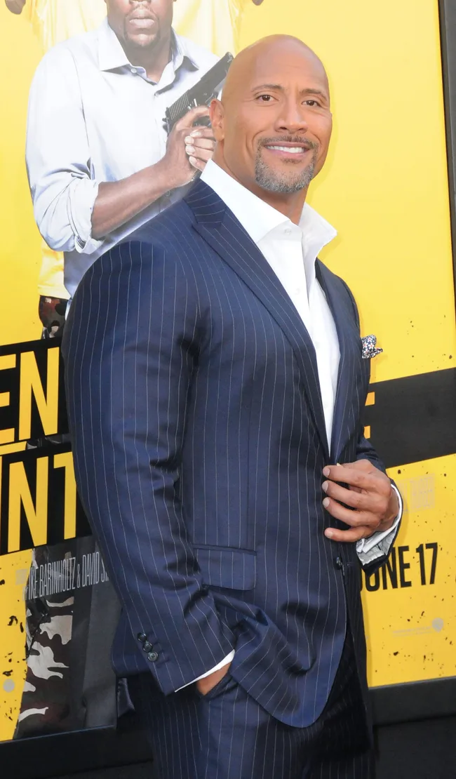 WESTWOOD, CA - JUNE 10: Actor Dwayne 'The Rock' Johnson attends the premiere of Warner Bros. Pictures' 'Central Intelligence' at Westwood Village Theatre on June 10, 2016 in Westwood, California. (Photo by Barry King/Getty Images)