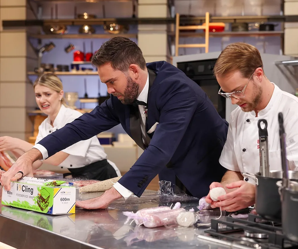 MKR's Michael with Maria and Bailey.