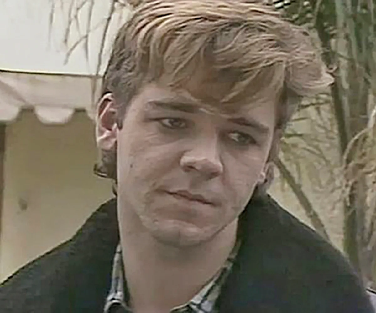 Russell Crowe on Neighbours in 1987.
