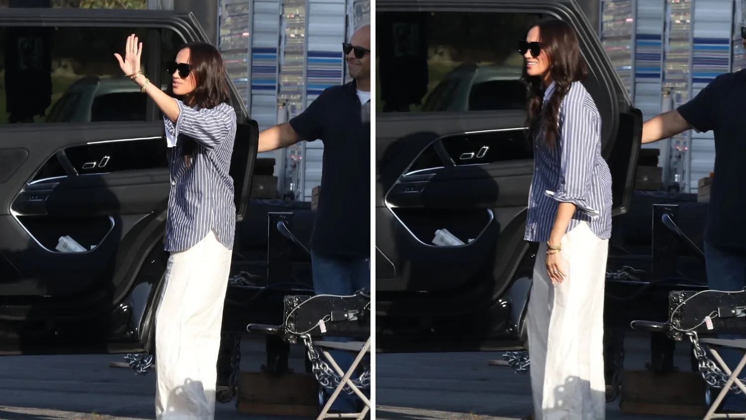 EXCLUSIVE: Meghan Markle spotted on set as she returns to acting