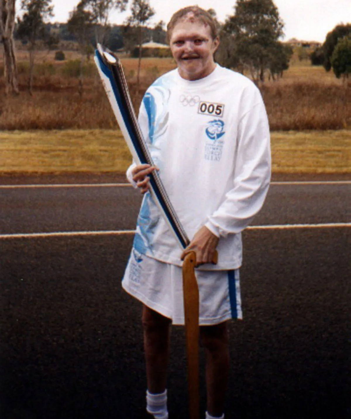 I had the opportunity to walk with the Olympic Torch. (Image: Supplied)