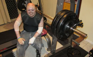 Dean Clifford during one of his workout sessions. (Image: Supplied)