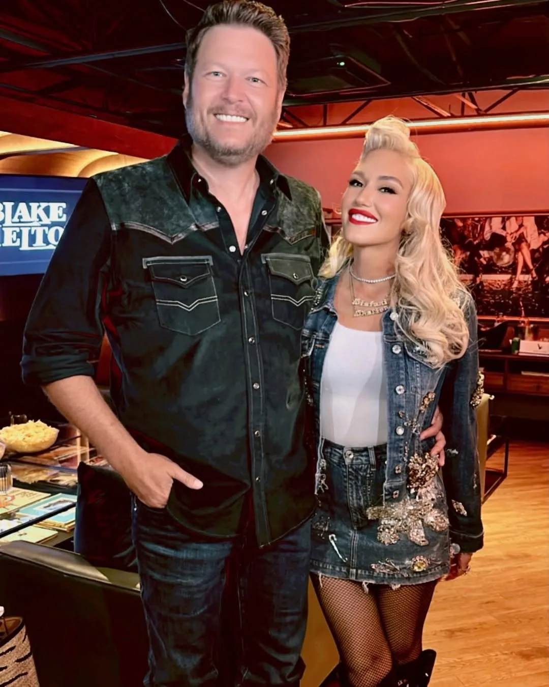 Blake Shelton and Gwen Stefani 