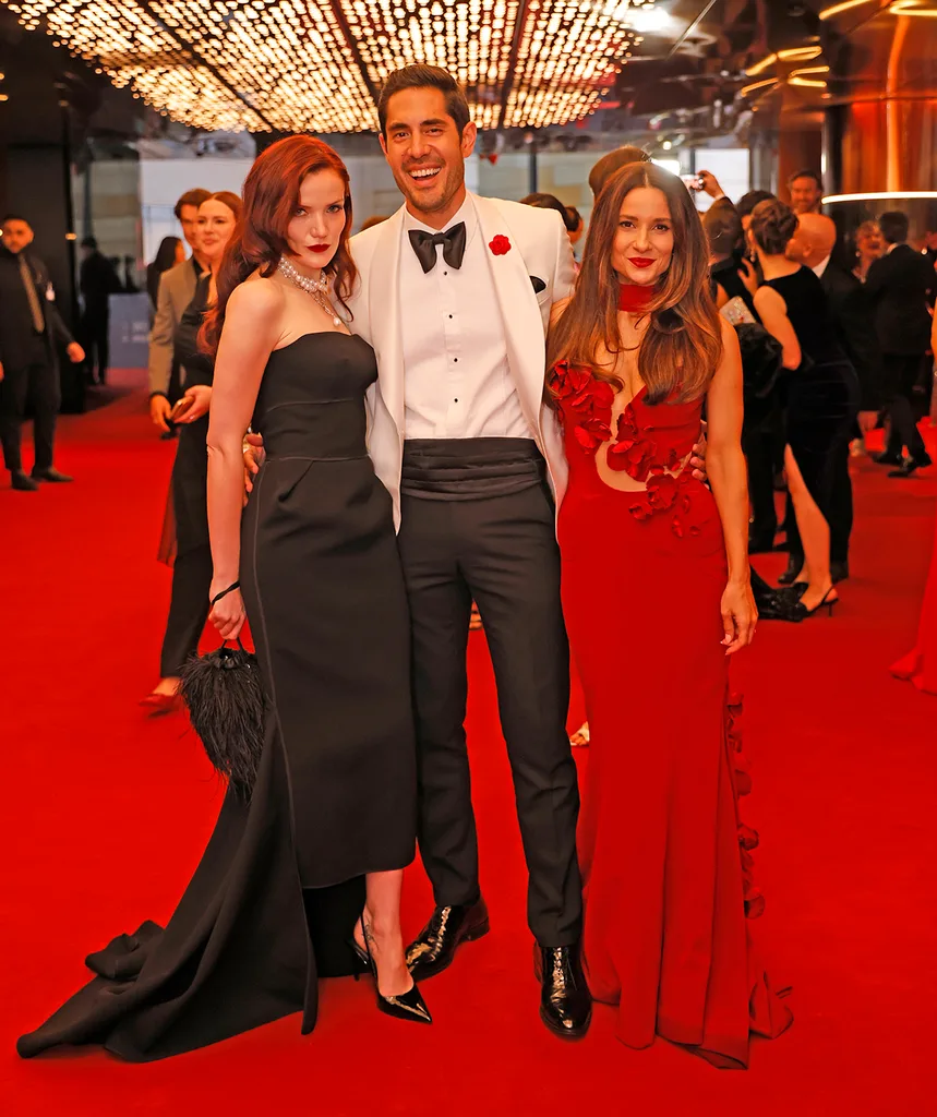 Anna, Tai and Andrea on the Logies red carpet.