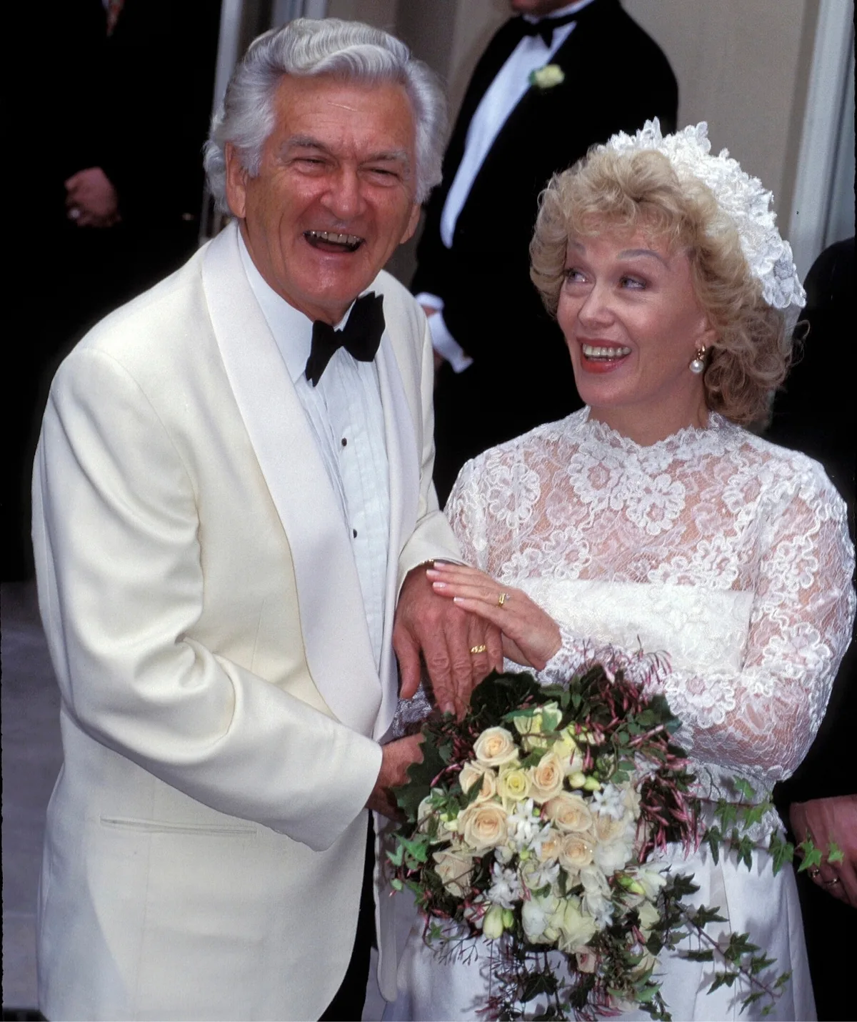 Bob and Blanche on their wedding day in 1995. 
