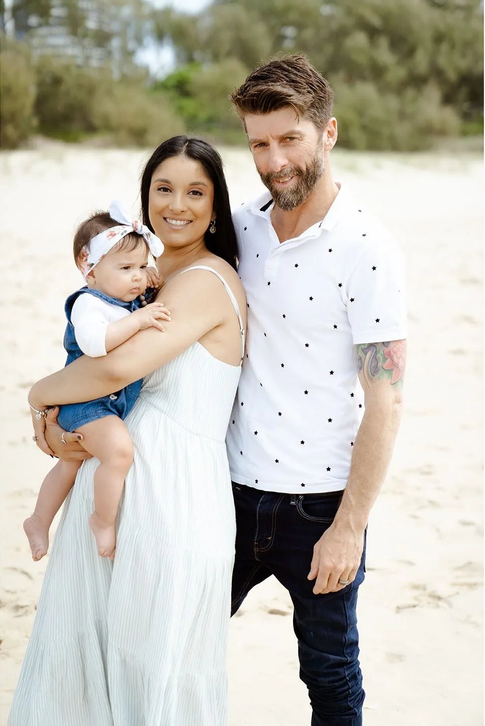Rick and I with our daughter Raya, 2022. (Image: Supplied)