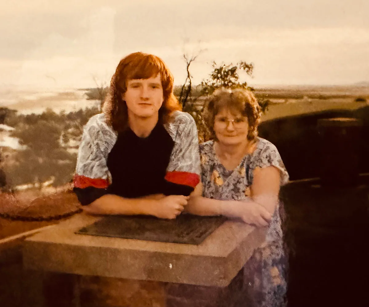 Mum and I around 1985. (Image: Supplied)