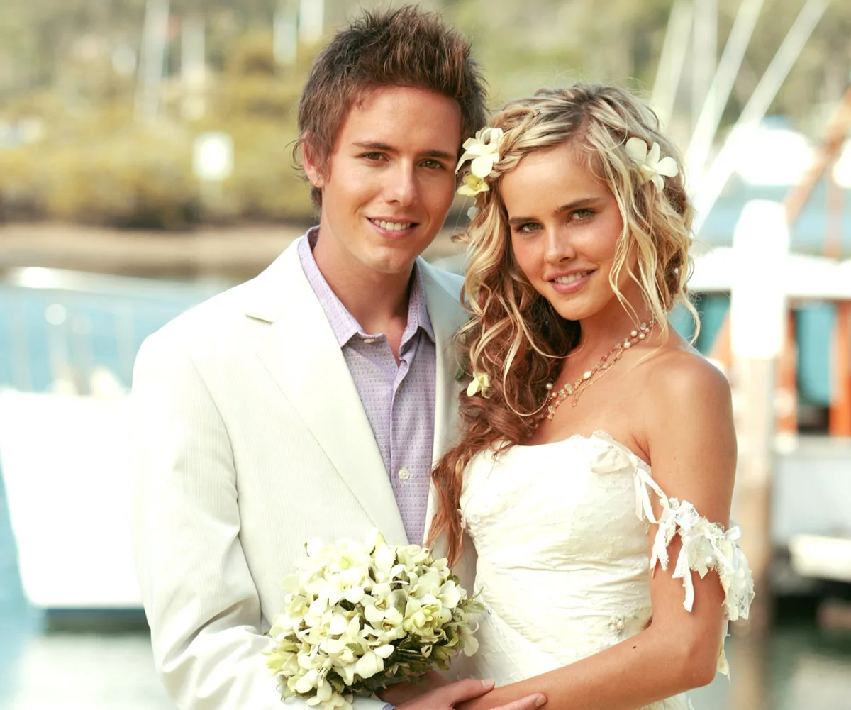 Robbie and Tasha's 2006 Home and Away wedding.