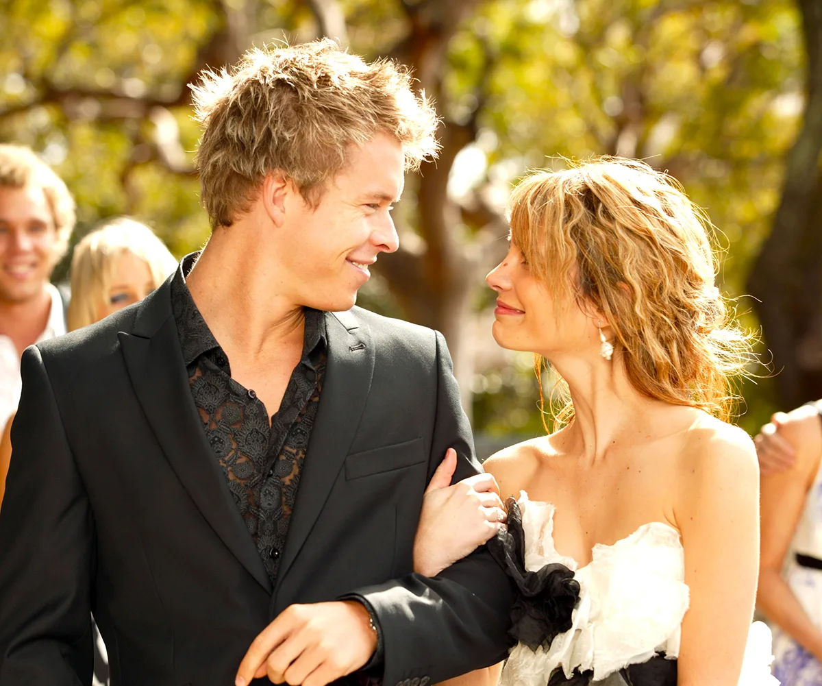 Belle and Aden marry on Home and Away in 2009.