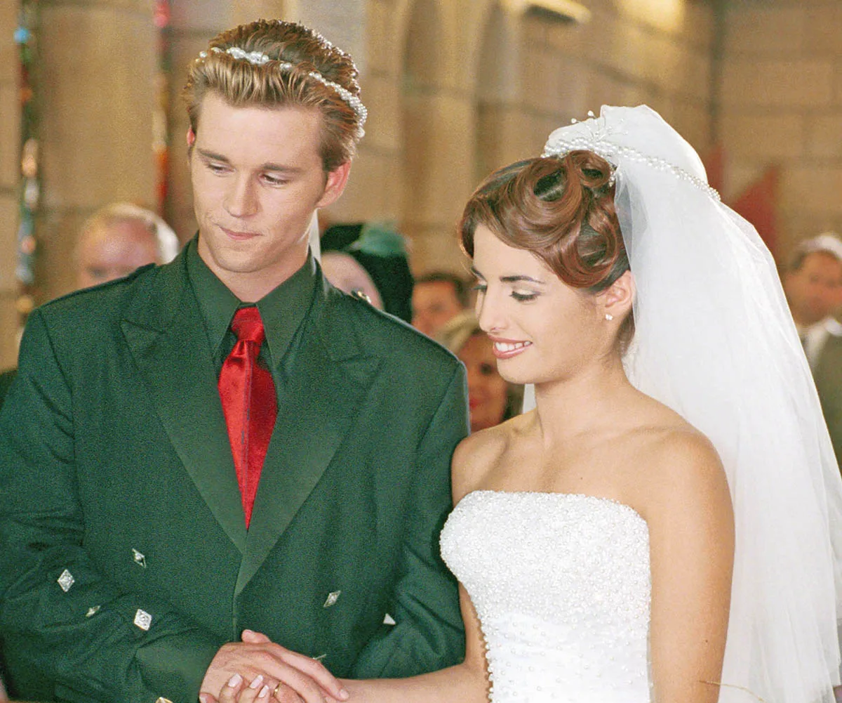 Vinnie and Leah's 2001 Home and Away wedding.