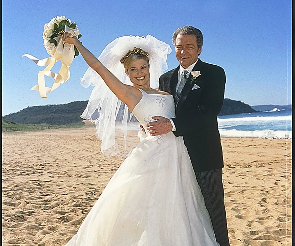 Marilyn and Donald's 1996 Home and Away wedding.