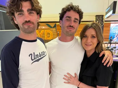 Kylie Gillies and family