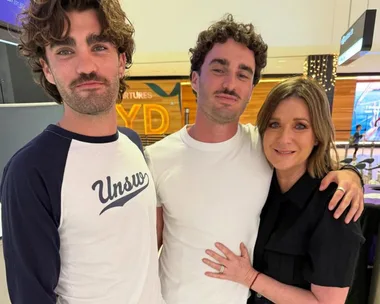Kylie Gillies and family