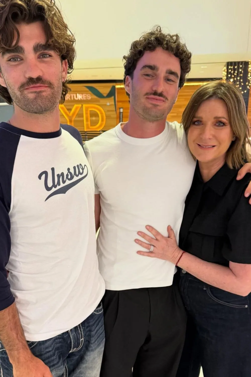 Kylie Gillies with her sons