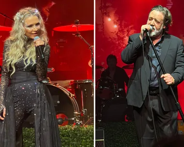 Russell Crowe and Danielle Spencer in Sydney