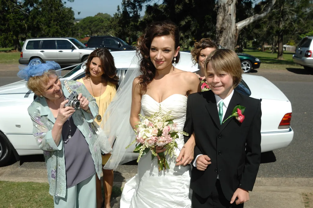 Sam and Jack's 2007 Home and Away wedding.