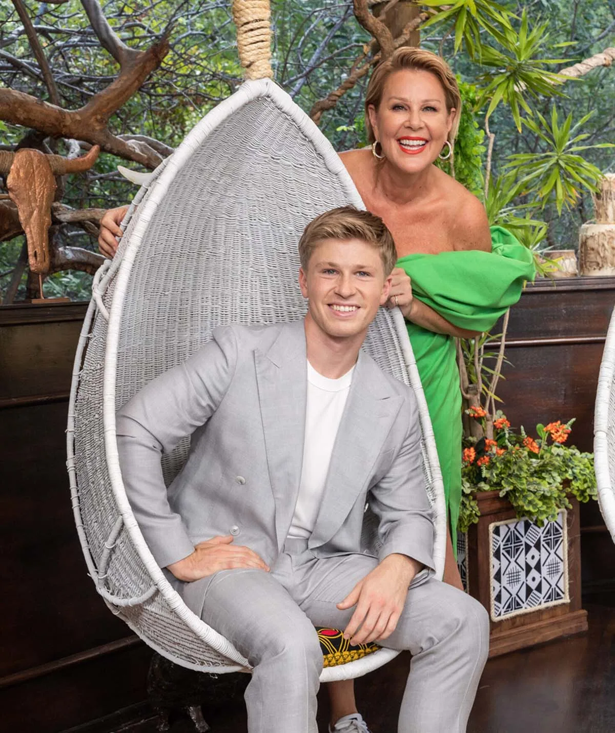 Robert Irwin and Julia Morris in a promo shot for I'm a Celebrity... Get Me Out of Here!