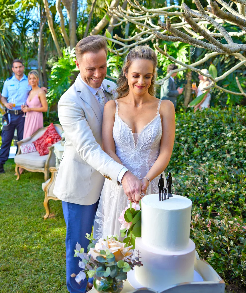 Christian and Tori's 2021 Home and Away wedding.