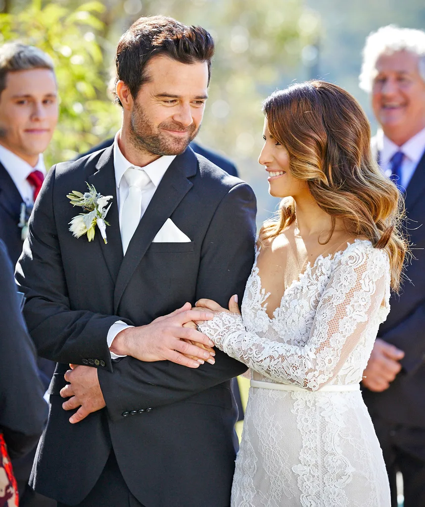 Zac and Leah's 2015 Home and Away wedding.