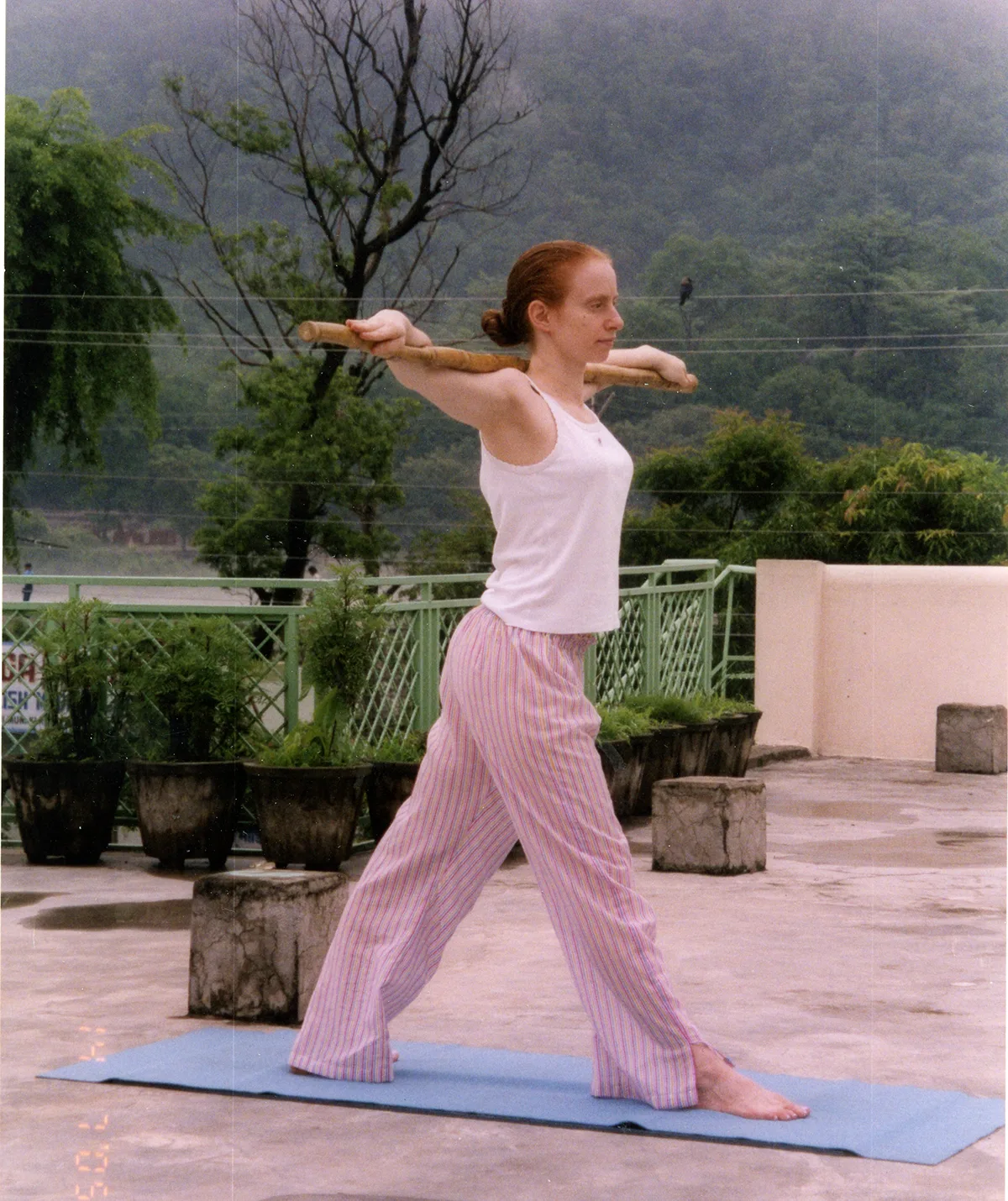 Me doing Physical Yoga in Rishikesh, 2005. (Image: Supplied)