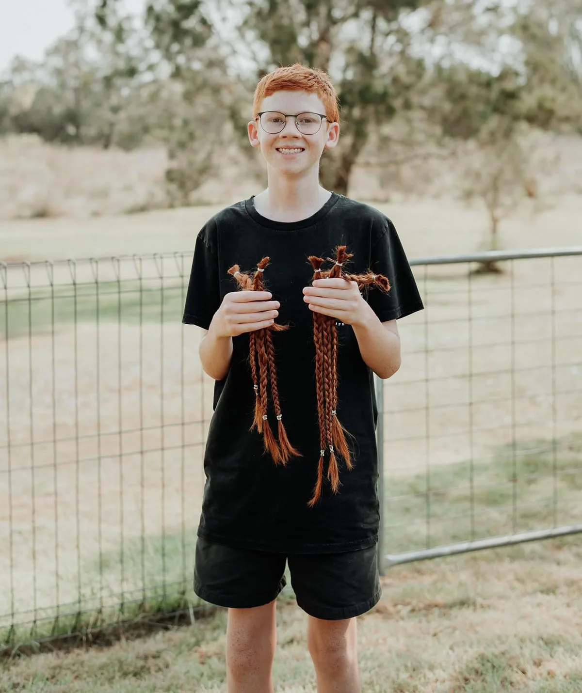 Jayce after his hair cut. (Image: Supplied)